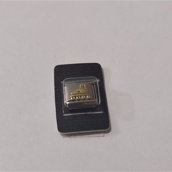 Gold‎ Rollerblade 🛼 Italian Link Stainless Steel Charm for Nomination NWT - Picture 1 of 1
